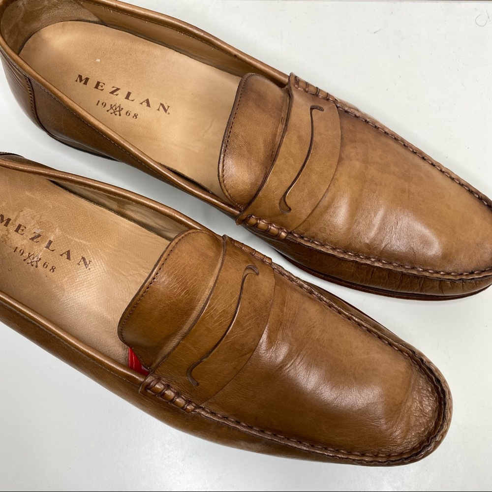 COPY - MEZLAN Men’s Brown Leather Penny Loafer